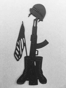 10 Military Soldier’s Tribute Die Cuts, Sammelalbum, Karten, Party, Topper, Konfetti - Bild 1 von 1