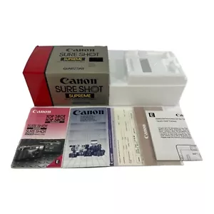 Box & Handbücher nur Canon Sure Shot Supreme 35 mm Filmkamera Box *keine Kamera* - Bild 1 von 10