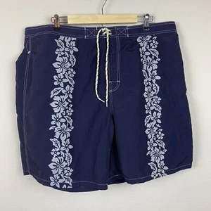 Polo Sport Ralph Lauren Men's size 40 Blue White Floral Board Nylon Shorts - Picture 1 of 5