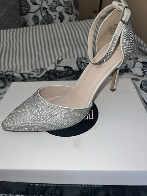 Tacones de estrás con correa para el tobillo talla 8,5 Foto 1 de 3