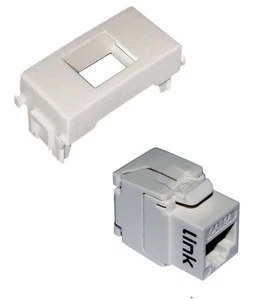 PRESA RETE KEYSTONE RJ45 UTP CAT 6A VIMAR PLANA BIANCO TOOLLESS MONTAGGIO FACILE - Bild 1 von 12