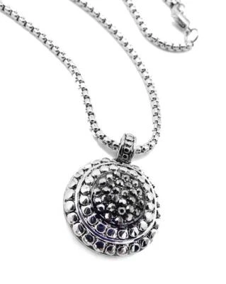 PRECIOSO Collar Cadena Cable Colgante Cristales Marcasita Lunares Balineses de Diseñador Foto 1 de 3