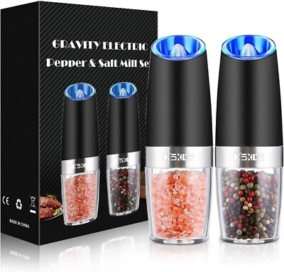 Sweet Alice Gravity Electric Pepper and Salt Grinder Set, Adjustable Coarsene... - Image 1 of 4