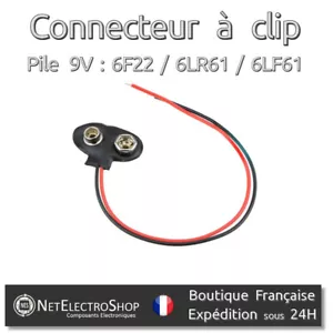 5x Clip Stecker für 9V Batterie (6F22) - Bild 1 von 1