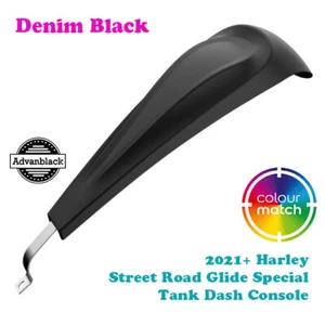 Denim Black  Low-profile Tank Dash Console for 21+ Harley Street Special - Picture 1 of 6