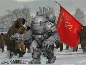 resin figure kit 1:35 Science fiction robot miniature model garage kit R2155 - Picture 1 of 5