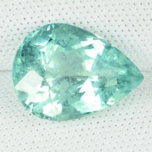 5,30 ct WUNDERSCHÖNER GLÄNZENDER - GRÜN BLAUER NATÜRLICHER APATIT - Birne siehe Vdo!! - Bild 1 von 3