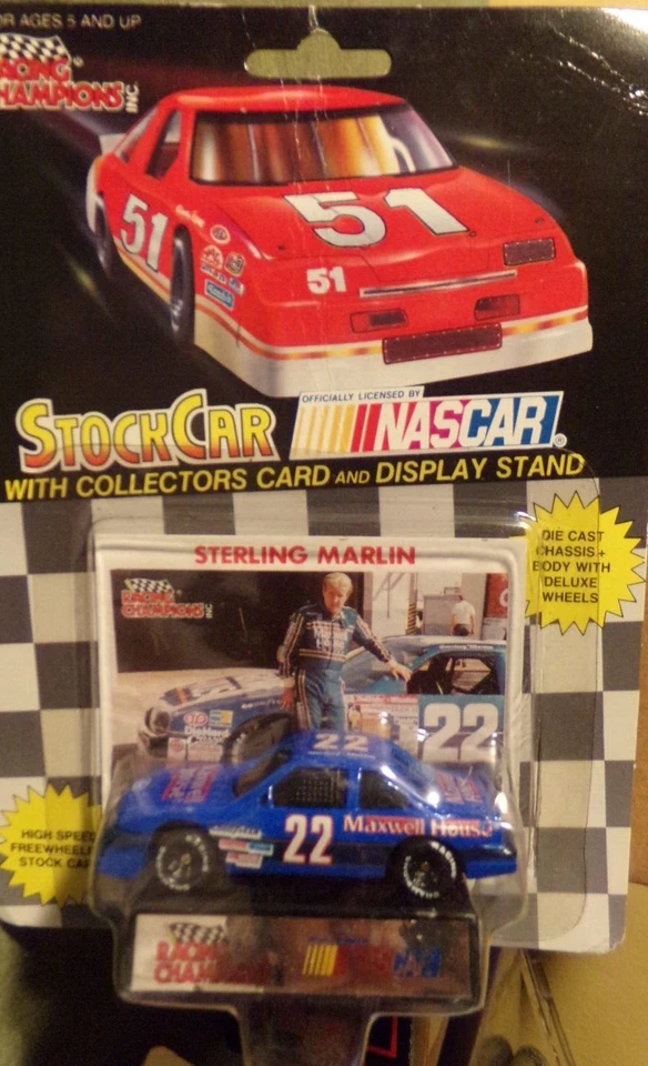 1992 Racing Champions Stock Car Nascar #22 Sterling Marlin Maxwell House 1:64 - Image 1 of 1