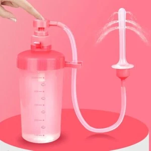 350500ML Reusable VaginalIrrigator Washer Douche Push Female Hygiene Plastic - Picture 1 of 12