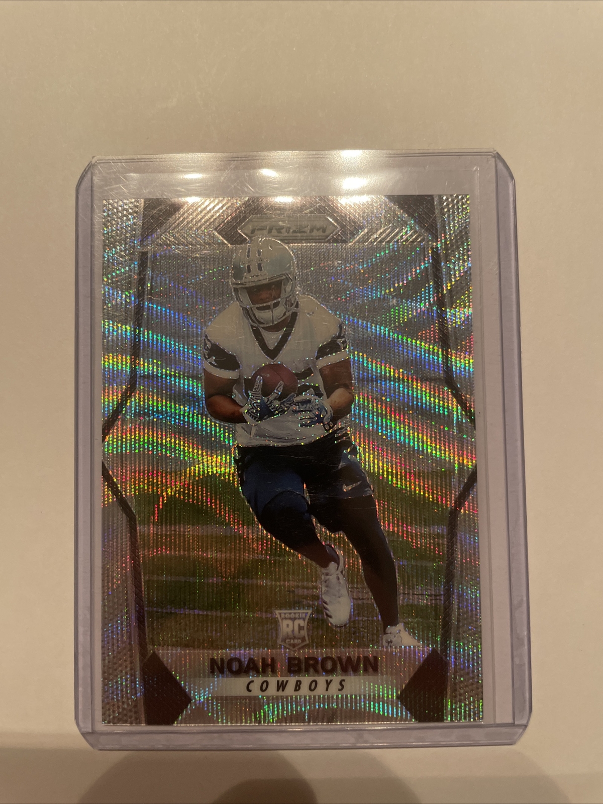 Noah Brown 2017 Panini Prizm Blue Wave Prizm Rookie RC #280 DALLAS COWBOYS /149