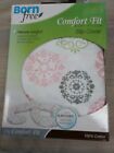 Born Free  Comfort fit BODY PILLOW Quilted Slip Cover 447600-DISC White and pink
