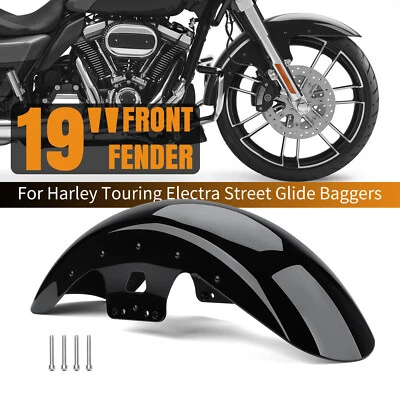 19" Front Fender For Harley Electra Street Road Glide Road King 2014-2023 2024 - Image 1 of 4