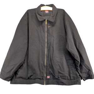Wrangler Workwear Men's Full Zip Work Jacket Black 2XL Collared Lined - Picture 1 of 12