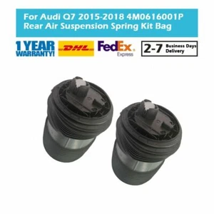 Rear Left Right Air Suspension Springs For Audi Q7 4MB 2.0L TDI quattro 2015-19 - Picture 1 of 6