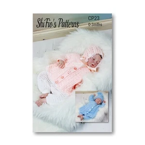 Chaqueta, pantalones, gorro y gorro con patrón de crochet para niños y niñas, DK, CP23 - Imagen 1 de 7