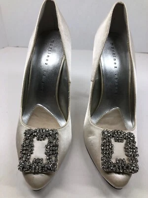 Tacones de aguja martínez Valero talla 7,5 marfil boda Foto 1 de 4