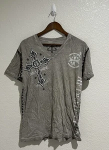 Raw State Y2K Shirt Adult Medium Emo Goth Cyber Grunge Wings AOP Graphic Mens - Picture 1 of 8