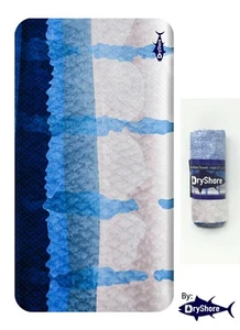 Blue Microfiber Towel Inspired ON Fish Skin (Blue Marlin Skin) - Picture 1 of 6