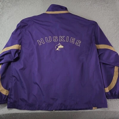 Vintage Washington Huskies Team Starter Jacket Extra Large Purple Windbreaker - Image 1 of 4