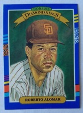 ROBERTO ALOMAR, 1990 DONRUSS DIAMOND KINGS #12, PADRES