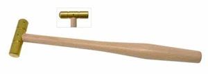 Messinghammer mit flachem & gewölbtem Gesicht Schmuckherstellung Metallformhammer Werkzeug - Bild 1 von 1