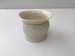 Belleek Ireland Votive Candle Holder. Green Base Stamp. 3” Tall X 3.5” - Picture 1 of 8