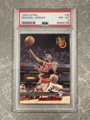 NBA Ultra Basketball 1993 Michael Jordan #30 PSA 8 Foto 1 de 2