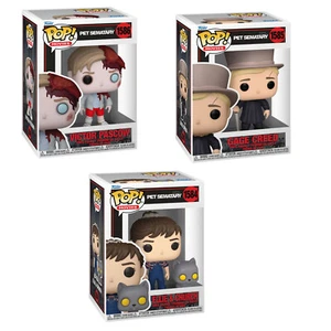 Pet Sematary - Gage Creed Ellie w Church Victor Pascow Pop! Vinyl - 3 Bundle Set - Picture 1 of 4