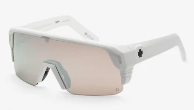 New SPY OPTIC Sunglasses MONOLITH 5050 White Frame Bronze & Silver Mirror Lenses - Image 1 of 4