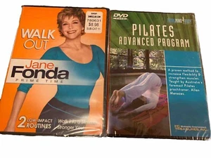 Prime Time WALK OUT JANE FONDA & Pilates Advanced Program NEW SEALED Workout DVD - Picture 1 of 9