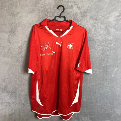 Switzerland Team Jersey Home football shirt 2010 - 2012 Puma Trikot Young Sz 2XL Cover