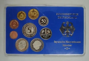 Germany Coins Proof Set of 9 Pieces 1975 D Edition UNC - Picture 1 of 3