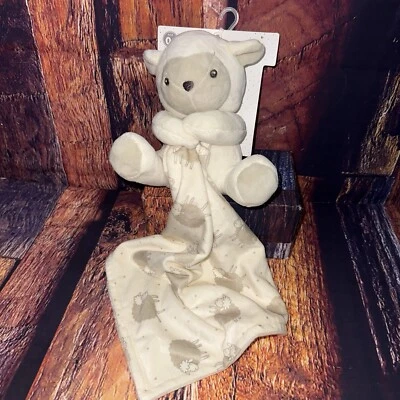 Manta de seguridad para bebé Rene Rofe LAMB Lovey felpa Nunu gris crema oveja unisex Foto 1 de 4