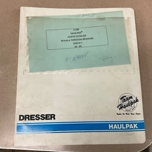 Dresser 210M HAULPAK PARTS MANUAL BOOK CATALOG LIST DUMP TRUCK HAUL QUARRY GUIDE - Picture 1 of 5