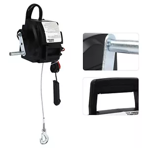 Electric Winch with Motor Winch Boat Winch Winch Cable Pull 12V New - Picture 1 of 11