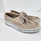 Sperry Top Sider Cream Leather Boat Shoes Lace Up 0884122 Men's Sz 12M