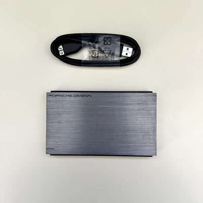 Porsche Design LaCie 1TB  Portable Hard Drive - Silver - Tested Good - Image 1 of 4
