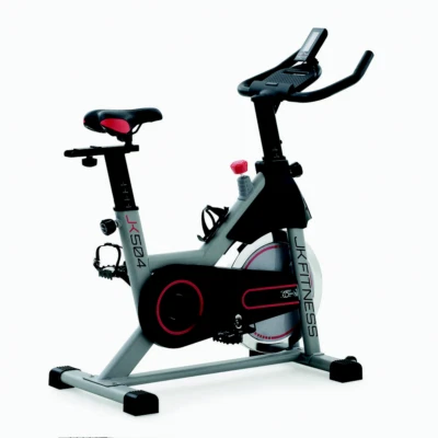 JK Fitness Cyclette Spin Bike Meccanica Jk504 con Volano da 18 kg Nero