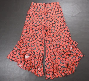 Anthropologie Ett:twa 4 Virginie Floral Pants Ruffle Crop Pants Flamenco Dance - Bild 1 von 12