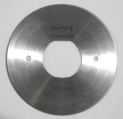 Golden Eagle R5-KM-HSS Circular Blade Round Knife 5" Inch for KM Cutting Machine