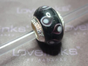 ** Original Lovelinks * PAISLEY BLACK Murano Bead **  - Bild 1 von 1