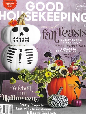 Good Housekeeping Magazine Halloween Fall Feasts Pretty Projects Cocktails 2022 - Image 1 of 4