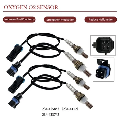 4pcs Oxygen Sensor Up&Down For 2007 Cadillac Escalade ESV EXT GMC Yukon XL 1500 - Image 1 of 4
