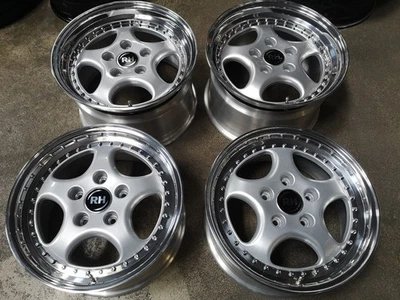 17" NEW 3-piece RH 3.6 cup 17x9.5 + 17x7.5 PORSCHE speedline 3pc wheels rims - Image 1 of 4