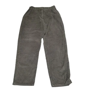 Pantalones de pana para mujer Woolrich Dark Loden talla 14 cintura alta pierna ancha informales - Imagen 1 de 7
