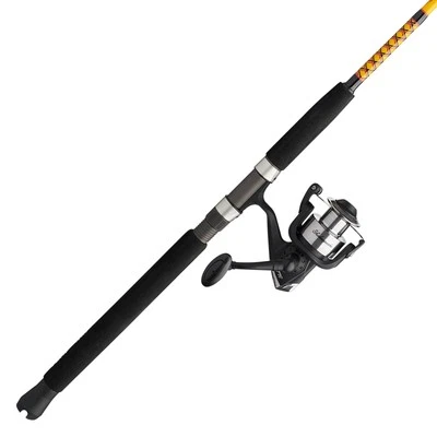 Bigwater Spinning Reel and Fishing Rod Combo, Black/Red/Yellow - Image 1 of 4