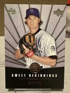 Upper Deck Sweet Spot 2004 - Sweet Beginnings Scott Dohmann #163 (296 de 799) - Imagen 1 de 7
