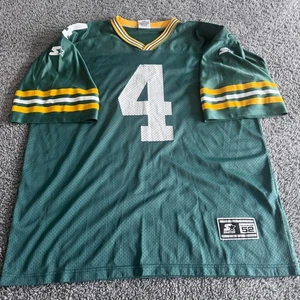 Vintage Starter 1995 Green Bay Packers Brett Favre Football #4 Jersey Mens Sz XL - Picture 1 of 9