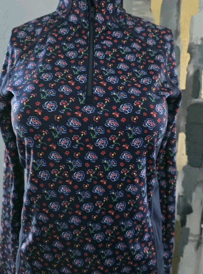 Pullover RLX Ralph Lauren para mujer floral 1/4 cremallera rendimiento - Talla XS Foto 1 de 4