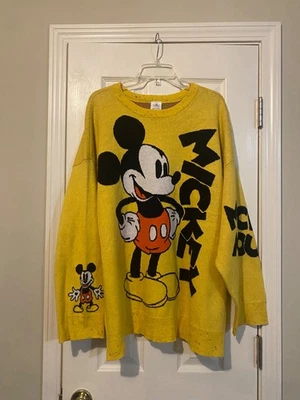 Suéter tejido suéter Disney Mickey Mouse para adultos 2X nuevo sin etiquetas Foto 1 de 4